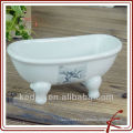 white glaze ceramic bathroom tile soap dish